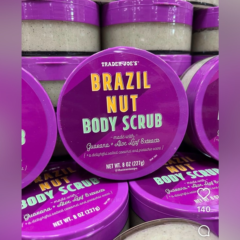 Trader Joe’s Brazil Nut Body Scrub 8oz – New and Sealed
